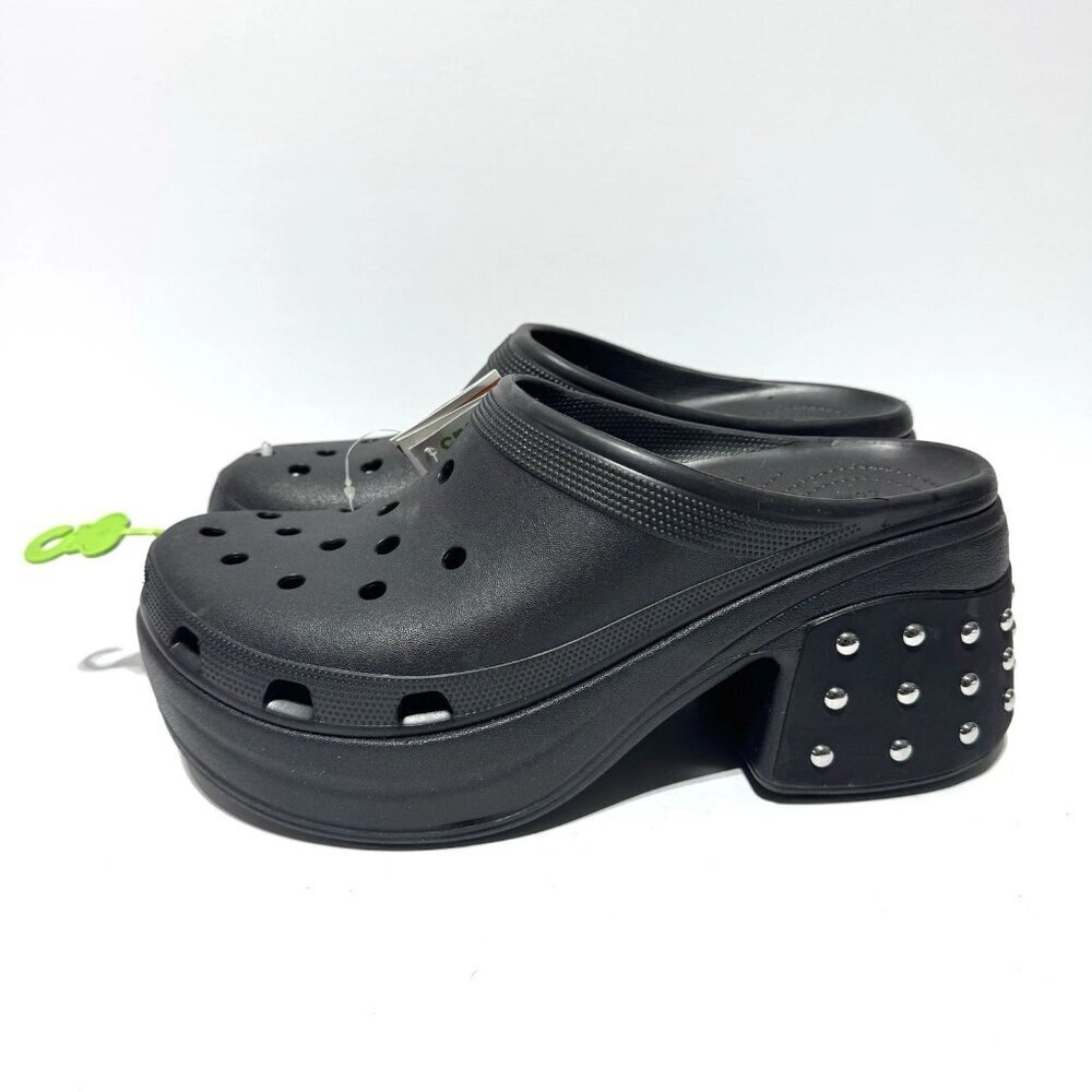 Crocs Mens Siren Studded Clogs Black Size 12
